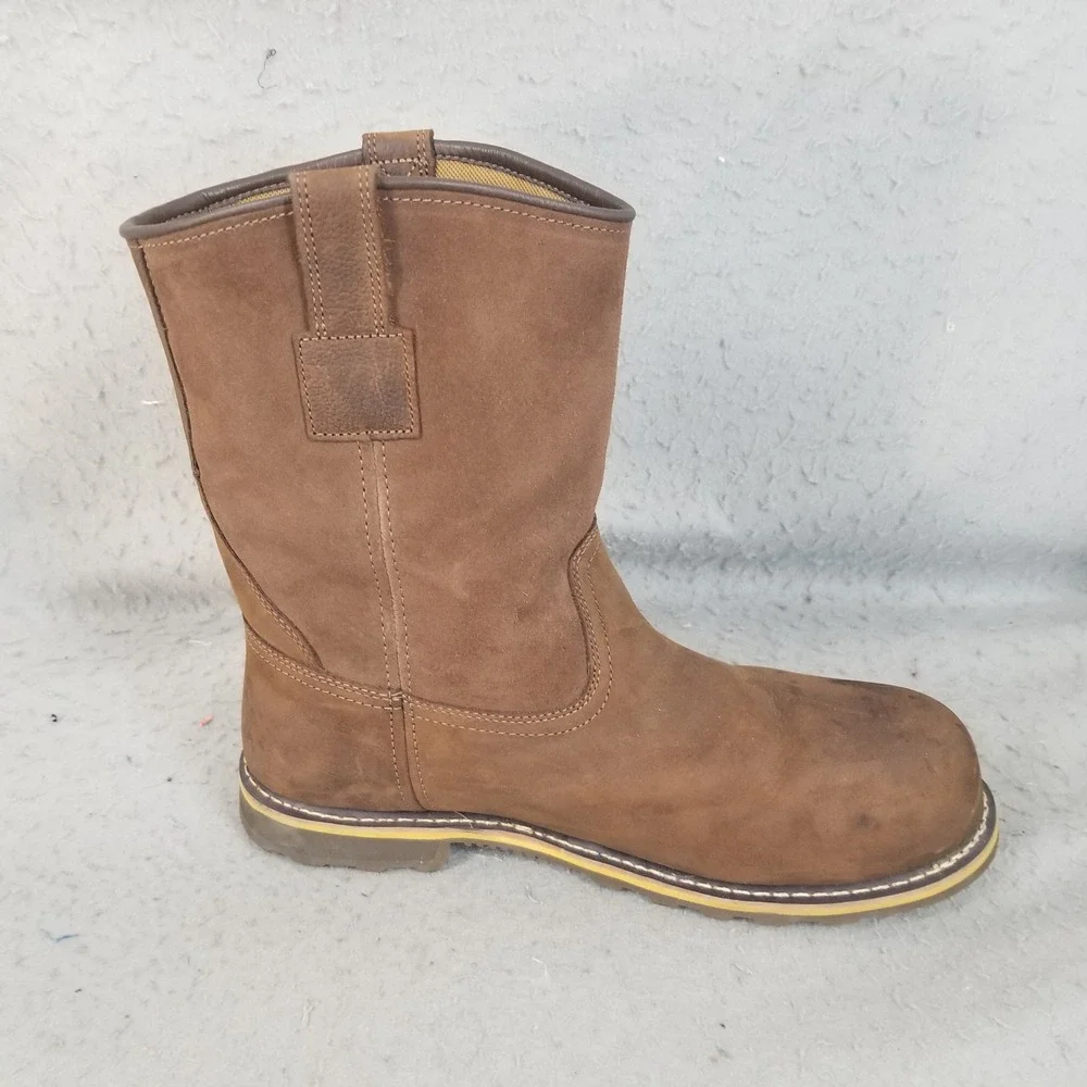 Carhartt Work Boots Mens 15 Brown CMP1453 Wellington Waterproof Safety Toe EH W